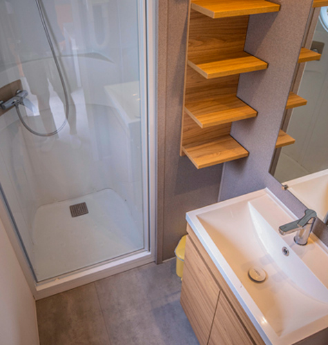 salle de bain mobil home