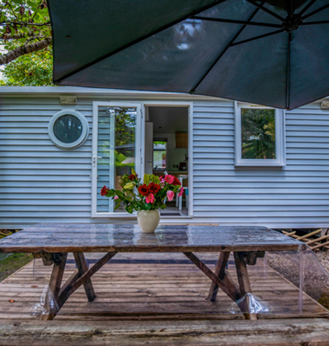 terrasse parasol mobil home